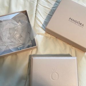 Brand New Large Leather Pandora Jewelry Box